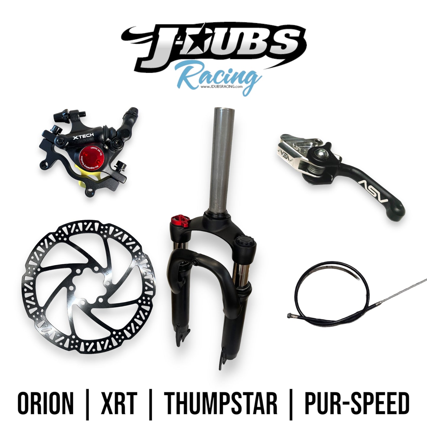 Build Your Own Suspension Forks and Front Brake Kit - Orion | XRT | Pur-Speed | Thumpstar