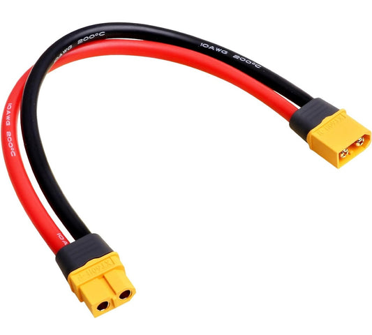 Hobbypark XT60 Male to Female Adapter Connectors Converter Plugs with 10AWG Gauge Cable Wire High Current | 6”