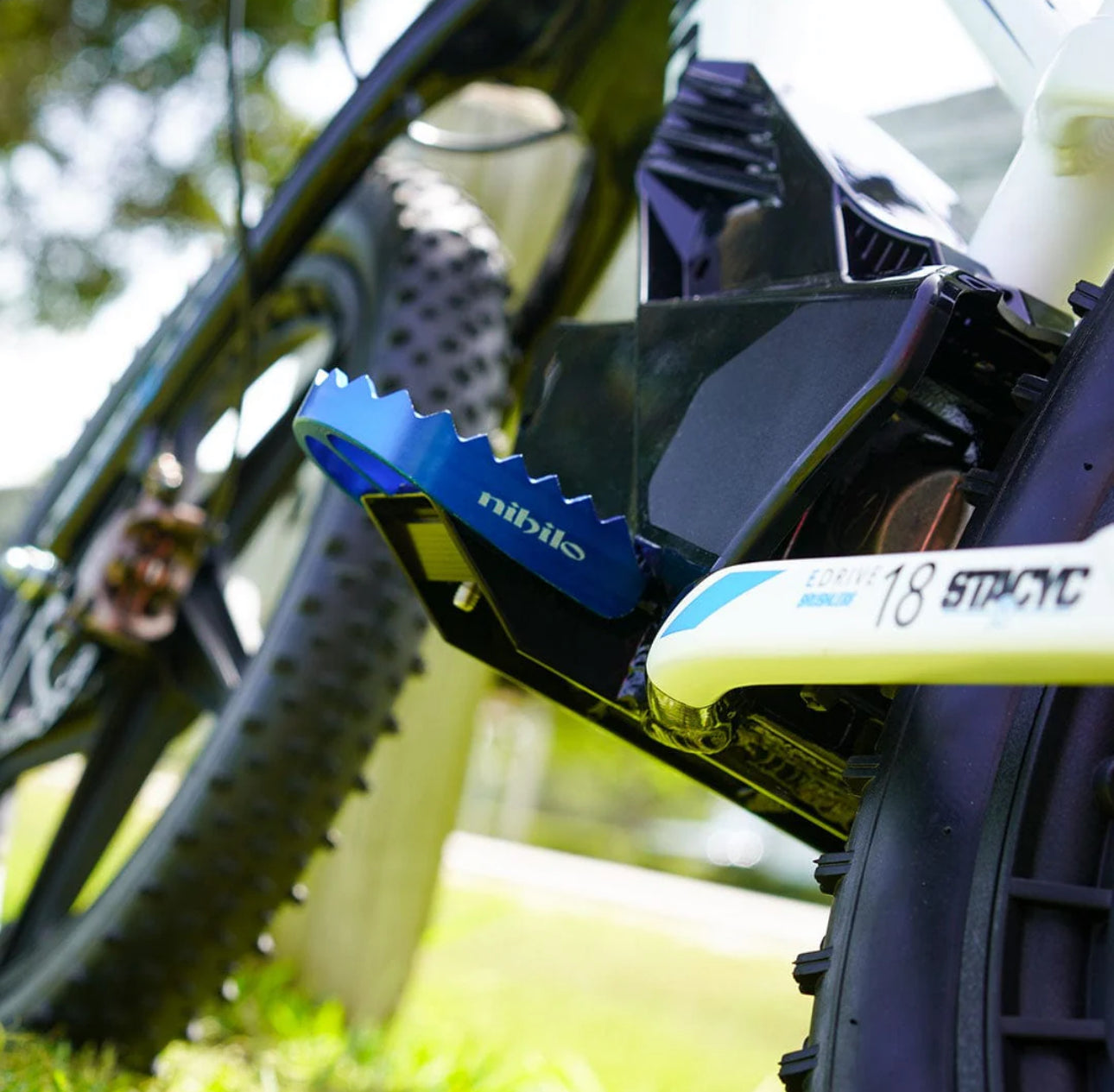 NIHILO Billet Foot Pegs - For Stacyc 16 Elite, 18 and 20 EDRIVE