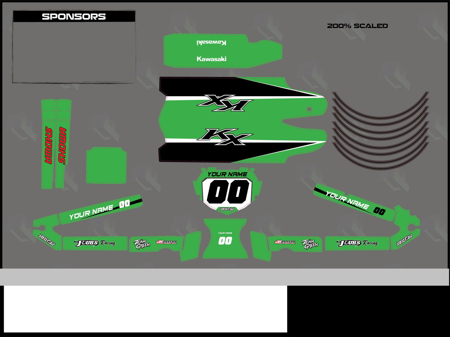 KX - Name and Number Only Graphics