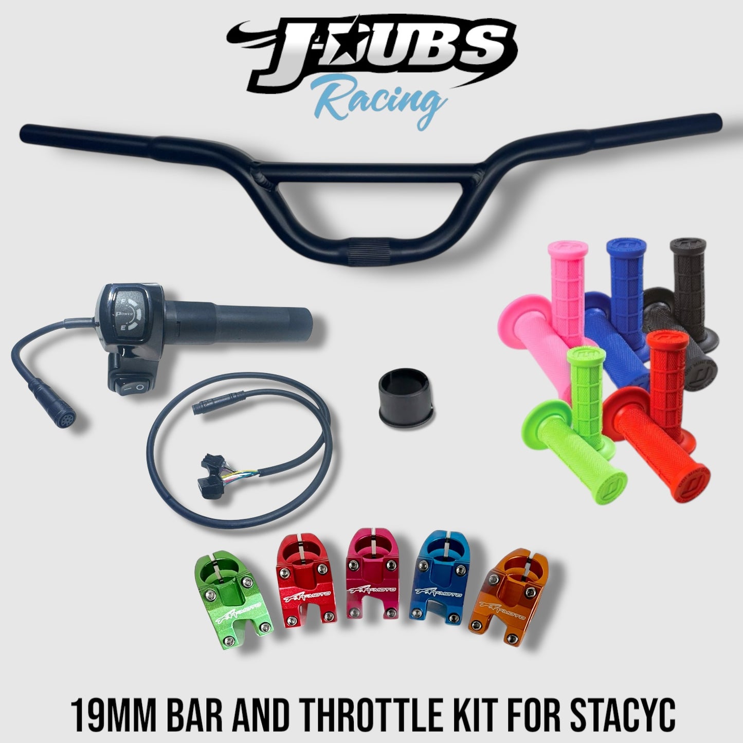 19mm Bar Rise and Throttle Kit for Stacyc