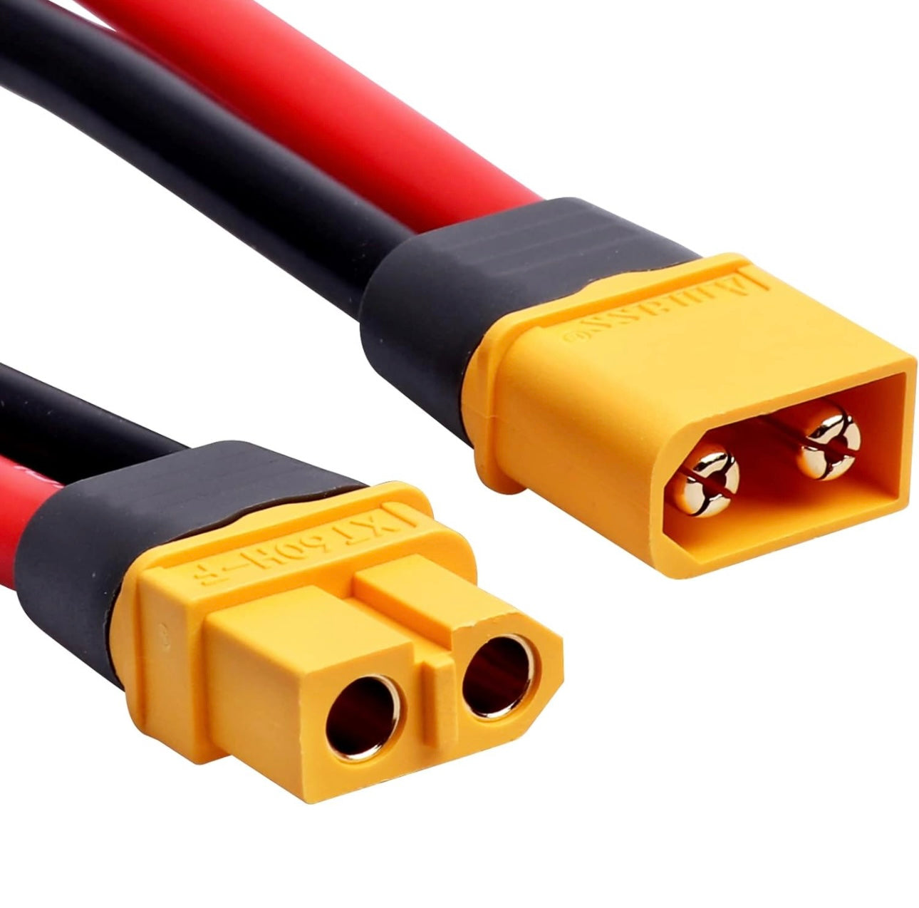 Hobbypark XT60 Male to Female Adapter Connectors Converter Plugs with 10AWG Gauge Cable Wire High Current | 6”