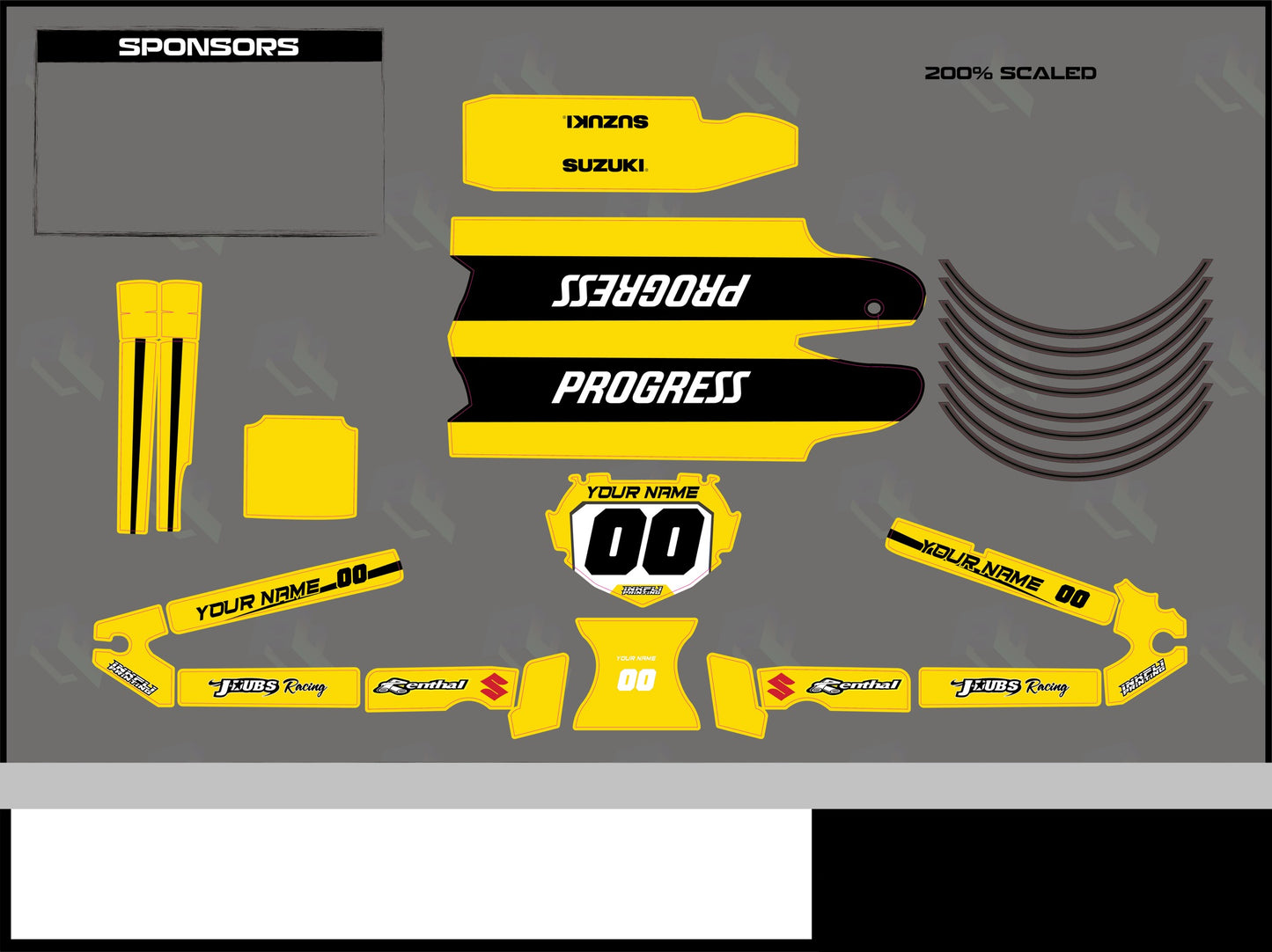 Zuki - Name and Number Only Graphics