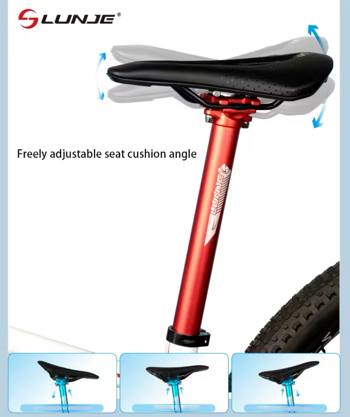 LUNJE Aluminum Seat Post - Orion | Pur-Speed | XRT | Thumpstar