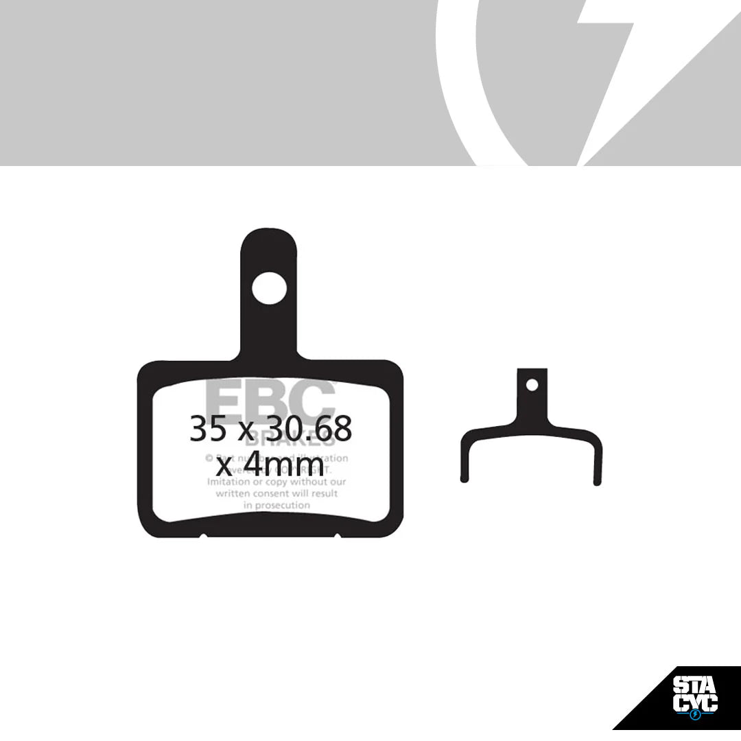 STACYC REPLACEMENT BRAKE PADS 18E/20EDRIVE (EBC - CFA327)