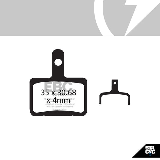 STACYC REPLACEMENT BRAKE PADS 18E/20EDRIVE (EBC - CFA327)