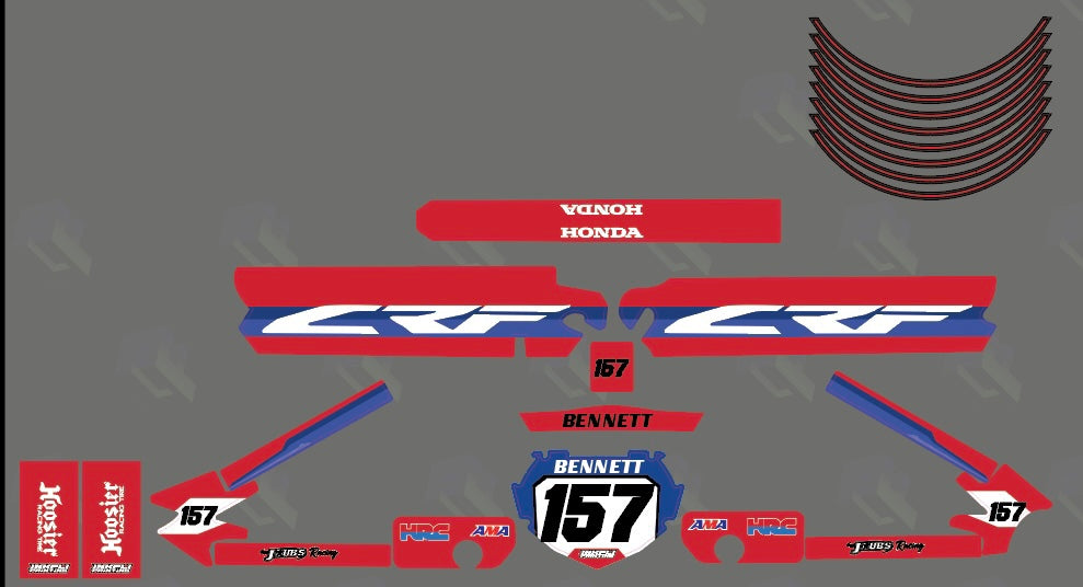 ‘CRF’ Graphics Kit (Name and Numer Only)