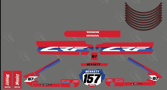 ‘CRF’ Graphics Kit (Name and Numer Only)