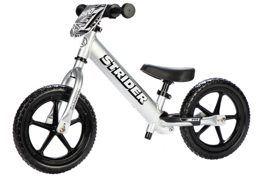 Strider 12 Pro Balance Bike - Silver