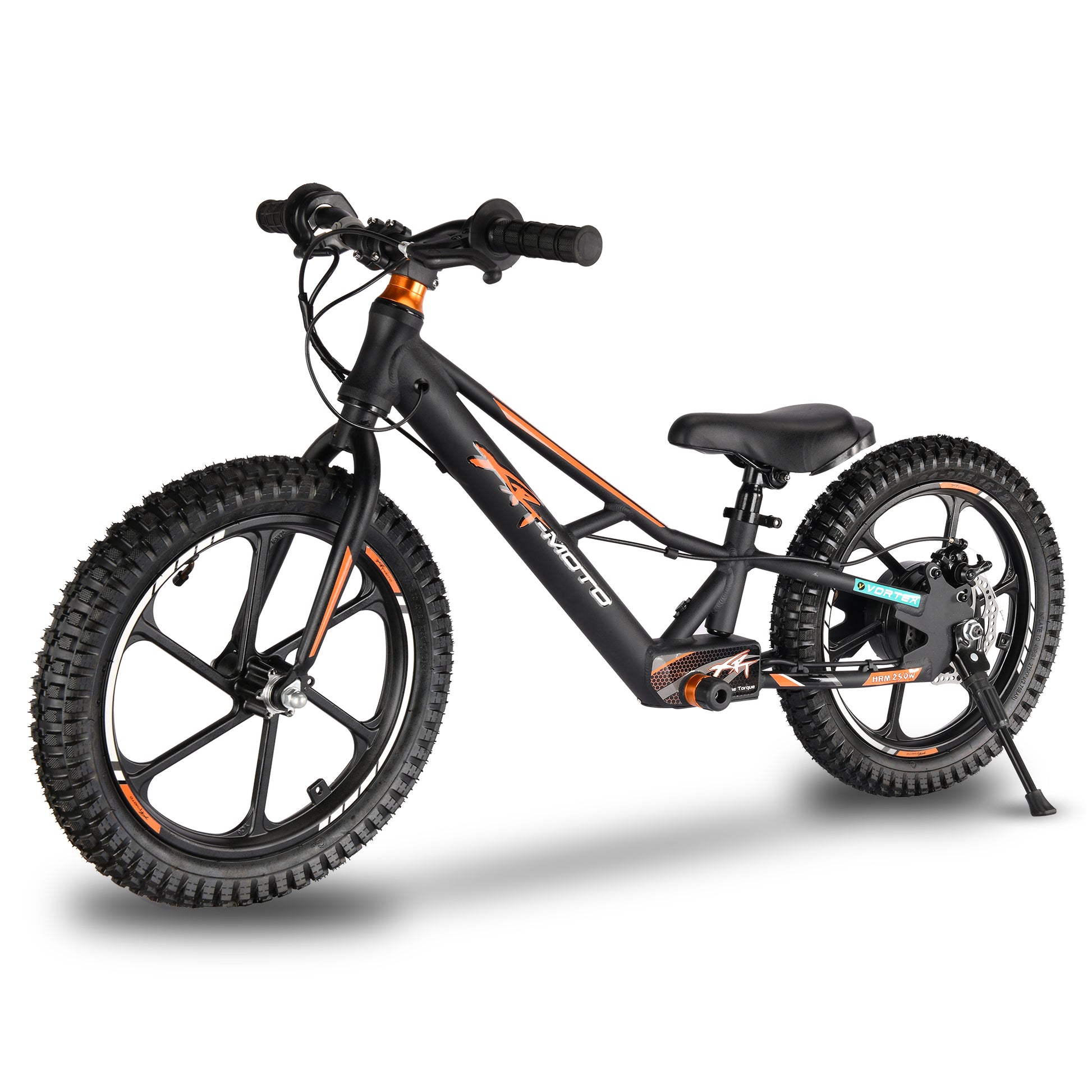 XRT MOTO 16" Black and Orange Electric Balance Bike