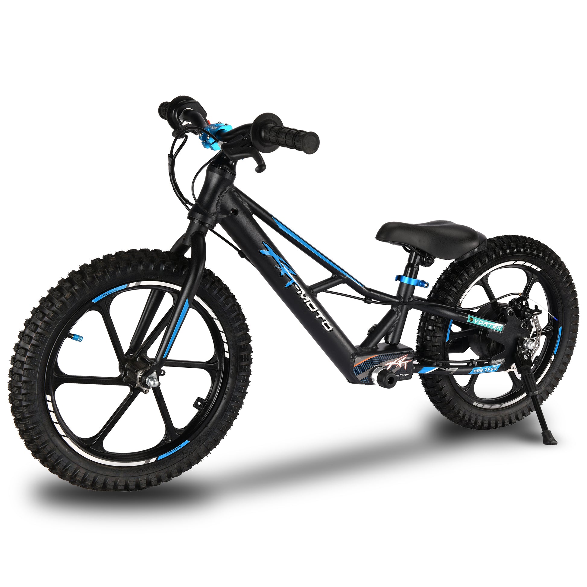 XRT MOTO 16" Black and Blue Electric Balance Bike