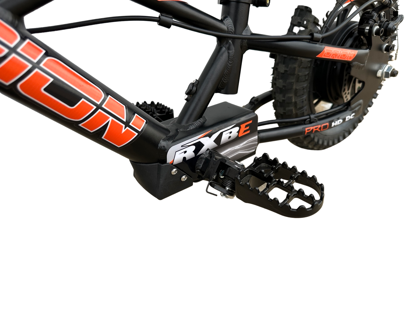 Orion RXBE12 - 24V 250W - Black- Kids Electric Balance Bike  Pegs