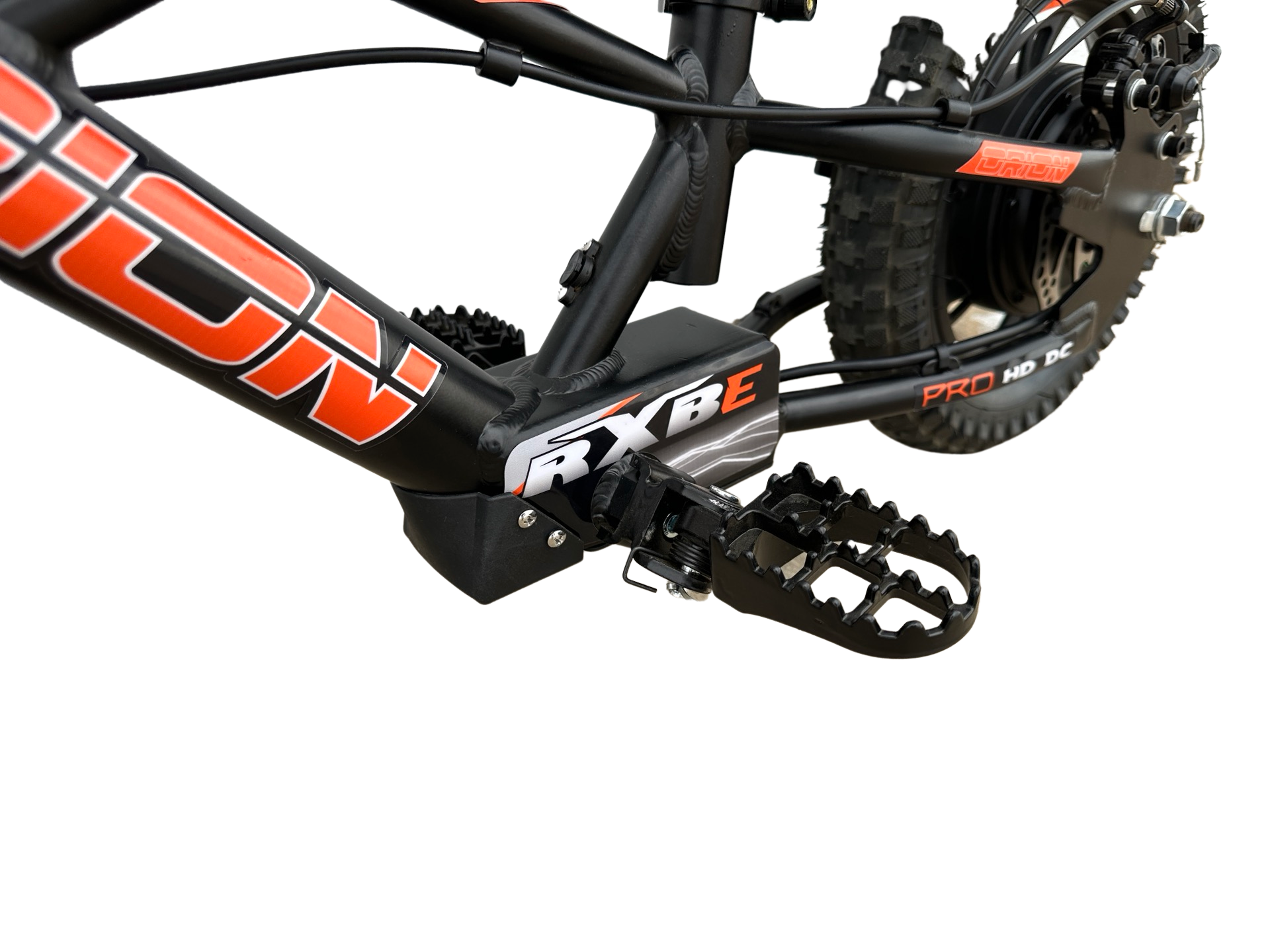 Orion RXBE12 - 24V 250W - Black- Kids Electric Balance Bike  Pegs