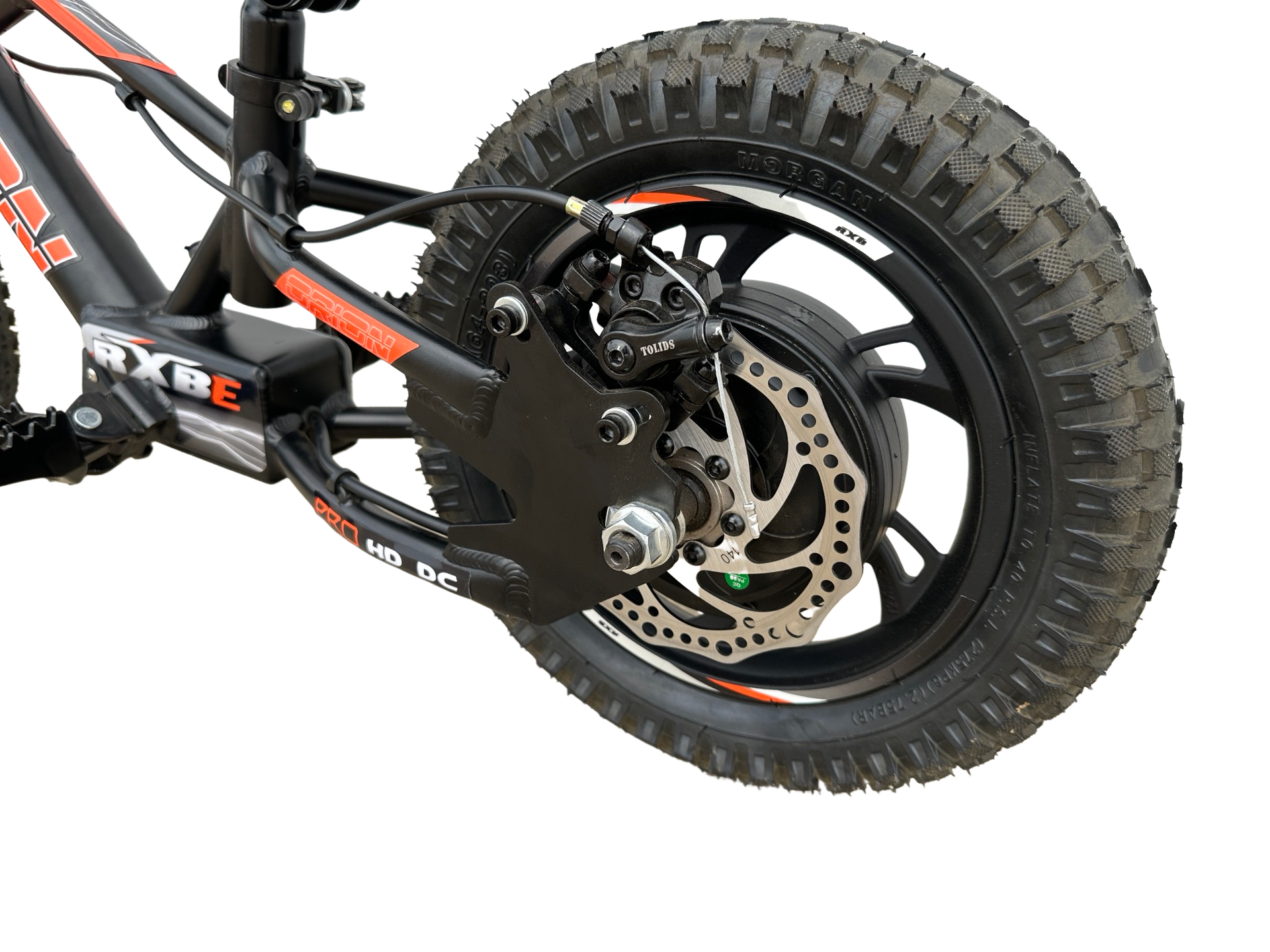 Orion RXBE12 - 24V 250W - Black- Kids Electric Balance Bike Disc Brakes