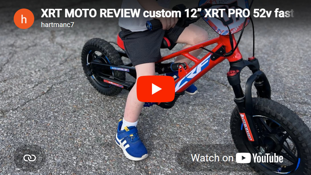 XRT MOTO REVIEW custom 12” XRT PRO 52v