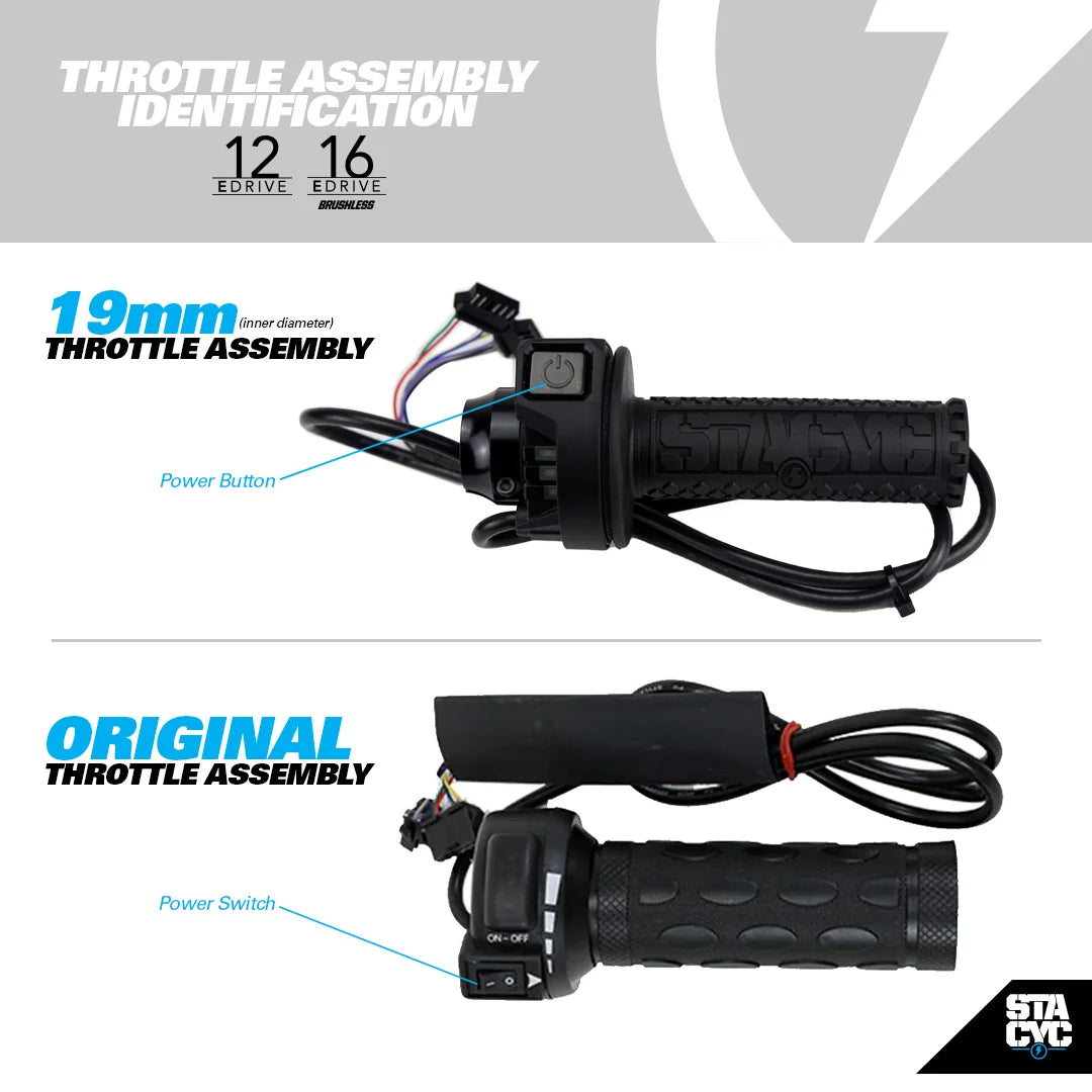 HANDLEBAR 19MM REPLACEMENT STACYC 16E (25.4mm)