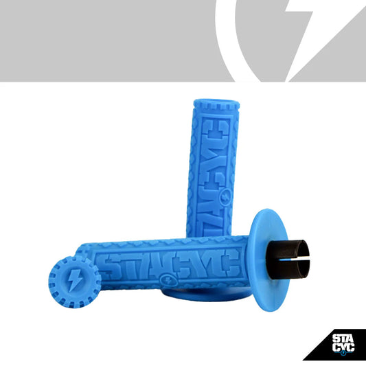 STACYC GRIPS 18e/20e 19mm - CYAN