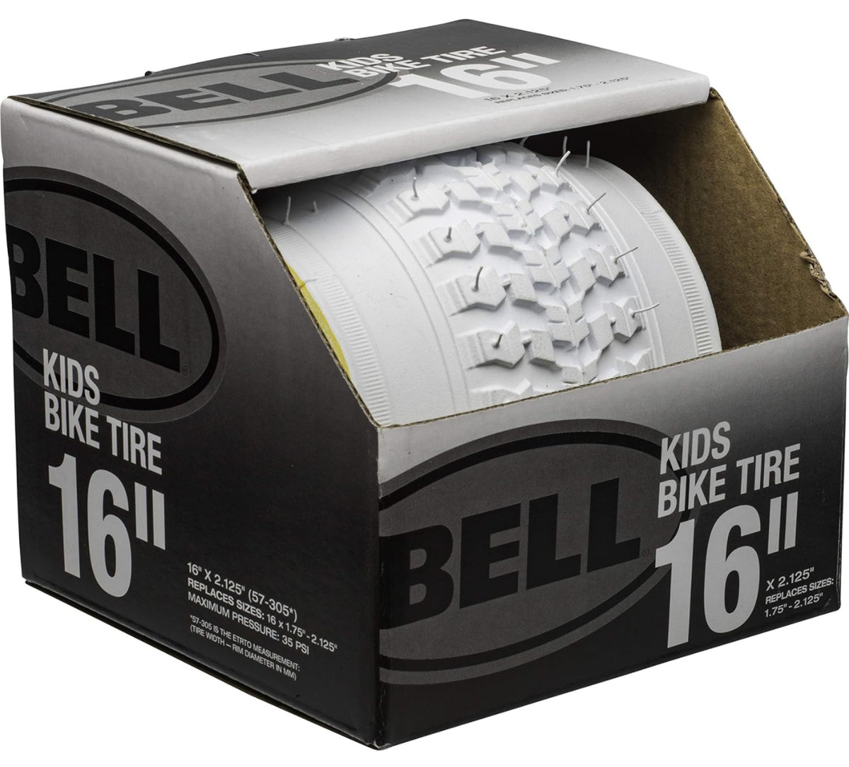 JDubs Racing - 16" White Bell EBike Tire