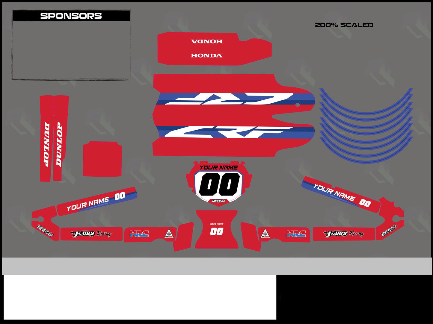 CRF - Custom Name and Number Only Graphics