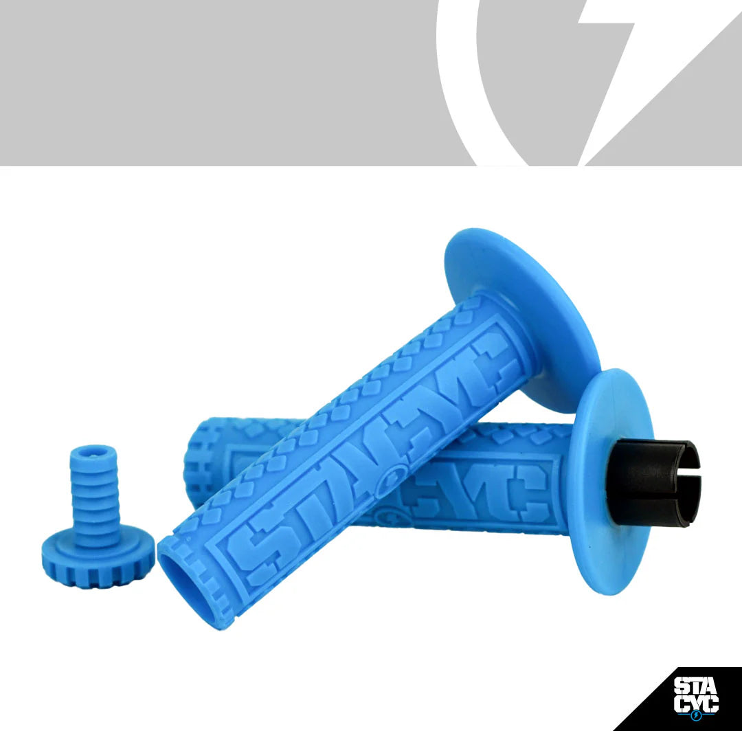 STACYC GRIPS 18e/20e 19mm - CYAN