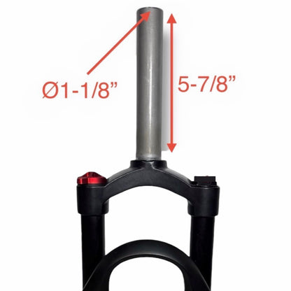 16” Oil/Spring Adjustable Suspension Forks