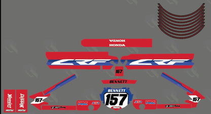 ‘CRF’ Graphics Kit (Name and Numer Only)