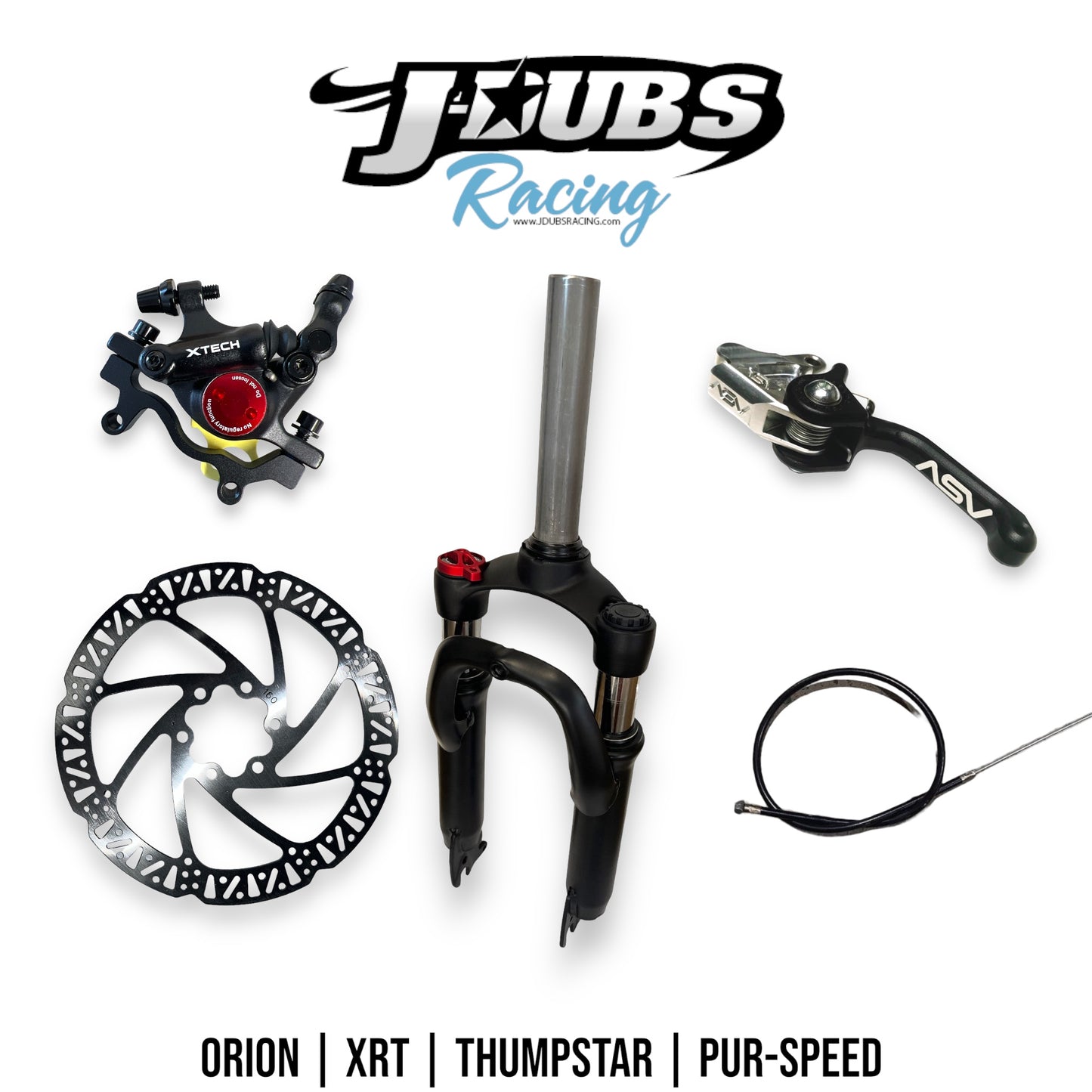 Build Your Own Suspension Forks and Front Brake Kit - Orion | XRT | Pur-Speed | Thumpstar