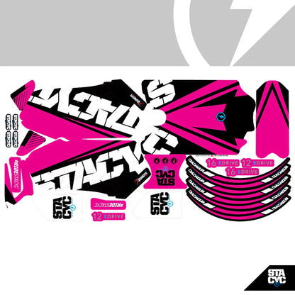 GRAPHICS KIT - ELECTRIFY PINK 12/16e