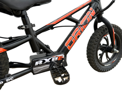 Orion RXBE12 - 24V 250W - Black- Kids Electric Balance Bike - Pegs
