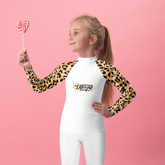 Kids Leopard Premium Rash Guard Long Sleeve